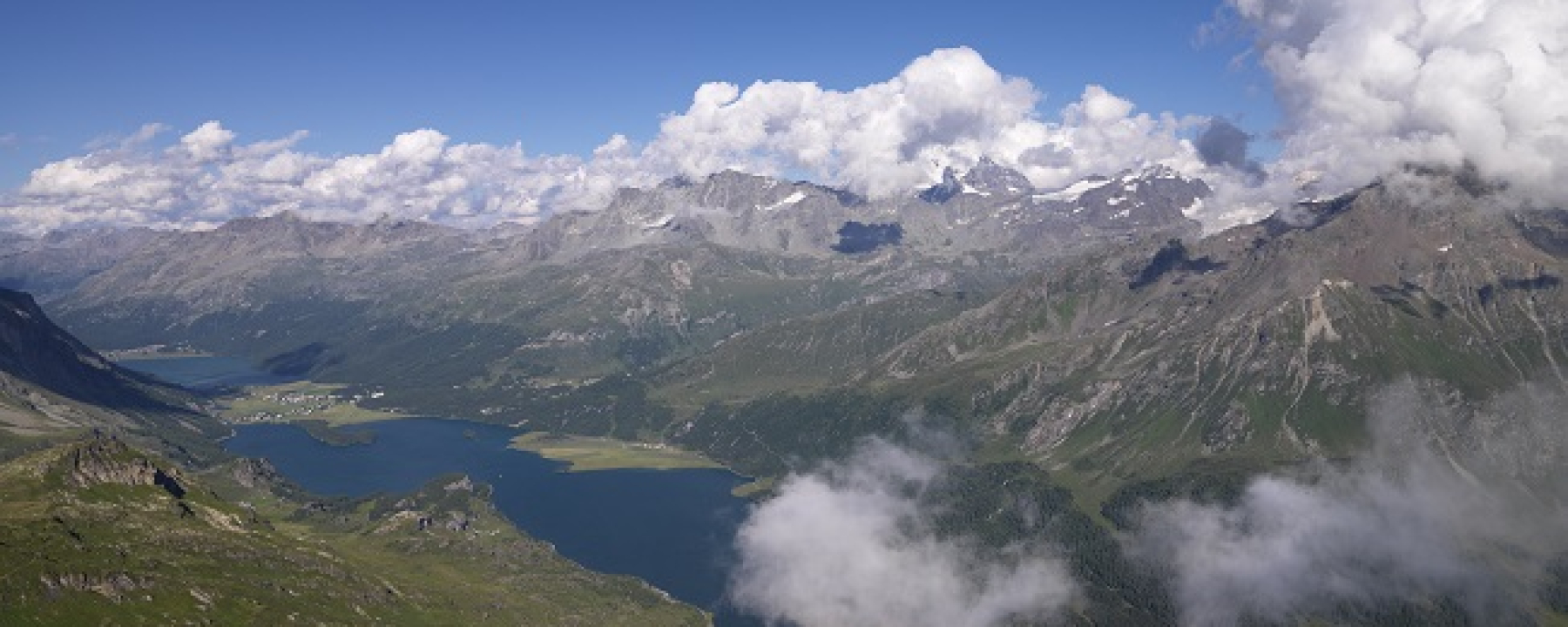 Aussicht auf die Oberengadiner Seen