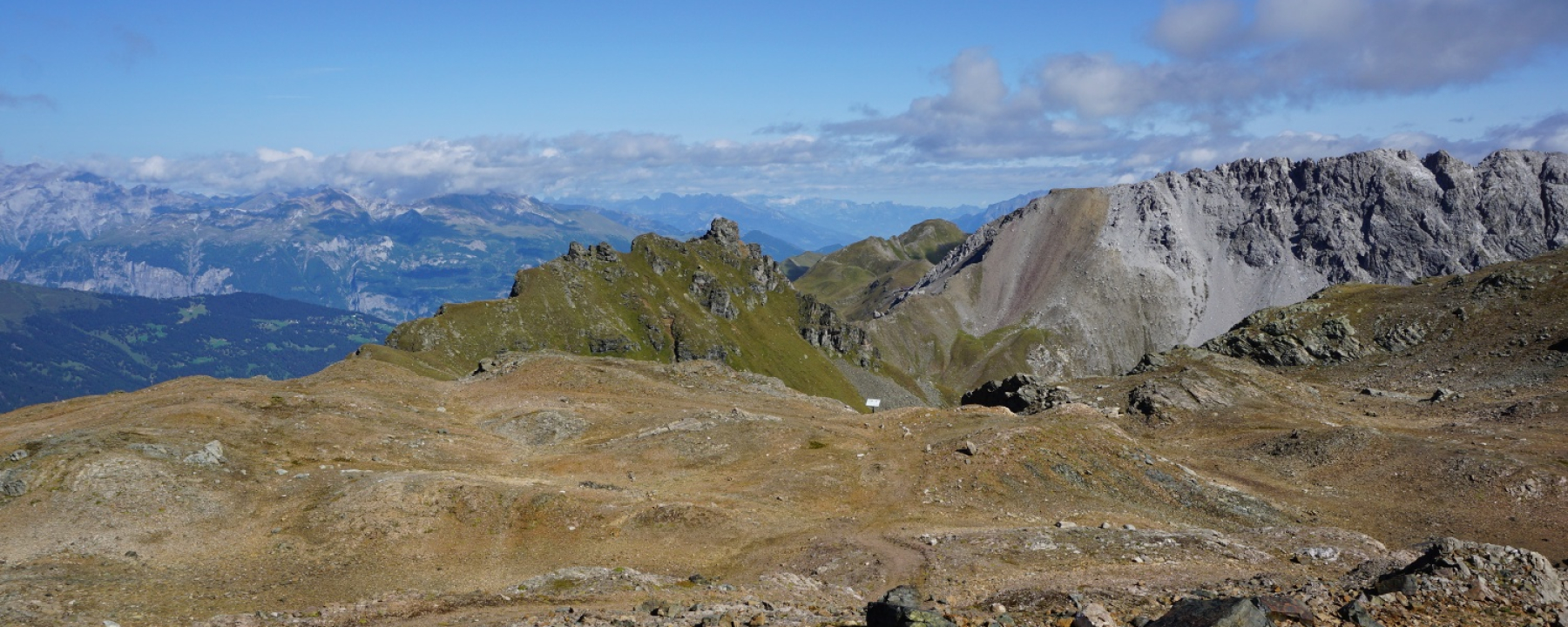 Totälpli mit Blick auf das Parpaner Weisshorn
