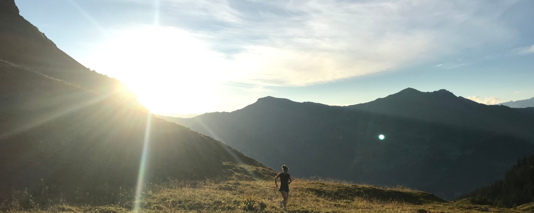 Trailrunning oberhalb der Alp Sanaspans