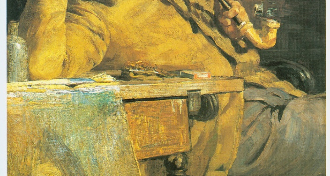 Ritratto di Vittore Grubicy – Porträt Vittore Grubicy, 1887: Das Porträt entstand, als Vittore zu Besuch war und Giovanni über die neusten Farbtheorien informierte (151×91 cm, Öl auf Leinwand, Museum der bildenden Künste, Leipzig).