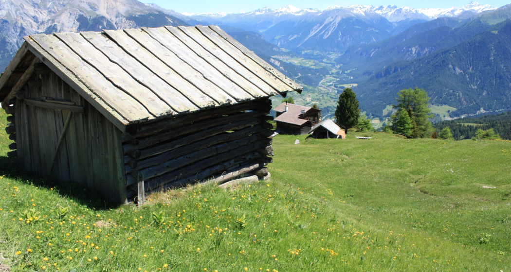 Etappe 1: Streuhüttli Alp da Stierva Etappe 1: Streuhüttli Alp da Stierva