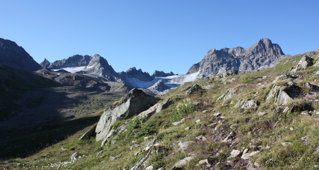 Etappe 13: Piz Kesch am Morgen Etappe 13: Piz Kesch am Morgen