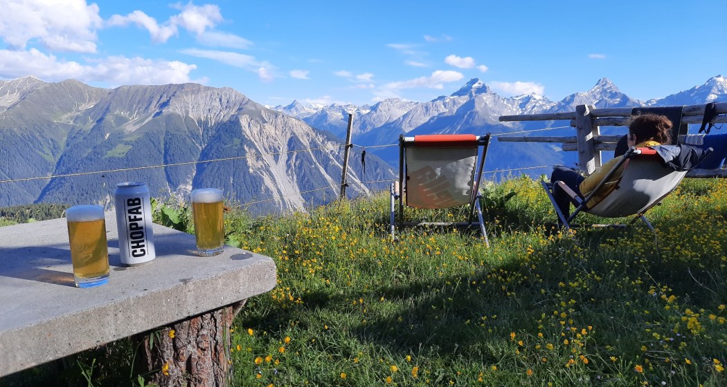 Ausblick von der Berghütte Martrüel Ausblick von der Berghütte Martrüel