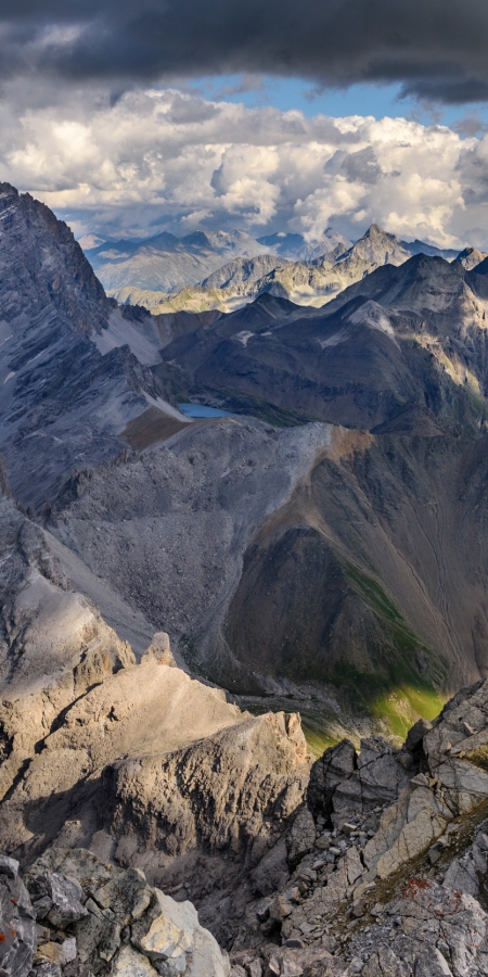 Bergpanorama vom Piz Mitgel © Lorenz A. Fischer