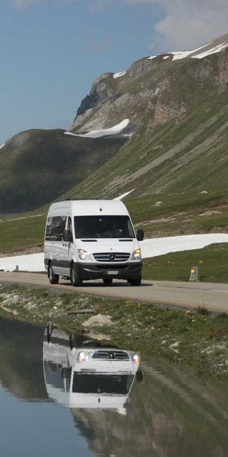 Bus alpin Albulapass © Verein Parc Ela