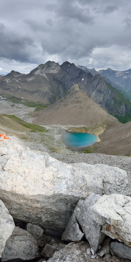 Landschaft zwischen Orgel-Pass, Ela-Pass und Lai Grond. © Lorenz A. Fischer