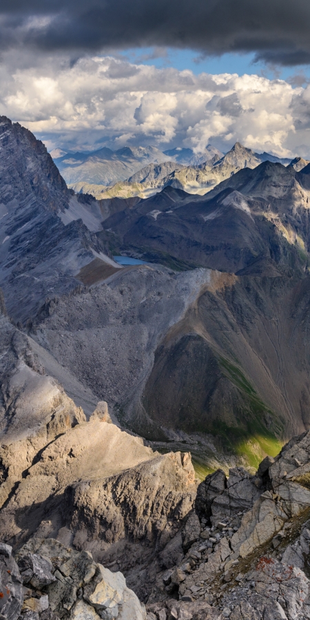 Blick vom Piz Mitgel auf Tinzenhorn und Piz Ela @ Lorenz A. Fischer Blick vom Piz Mitgel auf Tinzenhorn und Piz Ela @ Lorenz A. Fischer