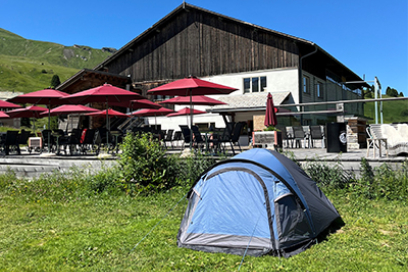 Muntanela Radons: Camping und Restaurant