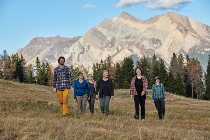 Zusammen unterwegs in Salouf Munter © Nino Bänninger