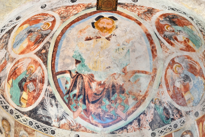 Fresken in der Kirche Mistail oberhalb Tiefencastel © Lorenz A. Fischer Fresken in der Kirche Mistail oberhalb Tiefencastel © Lorenz A. Fischer